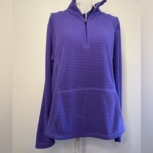 Tek Gear purple fleece pullover jacket. Sz L. Preowned. Excellent condition.